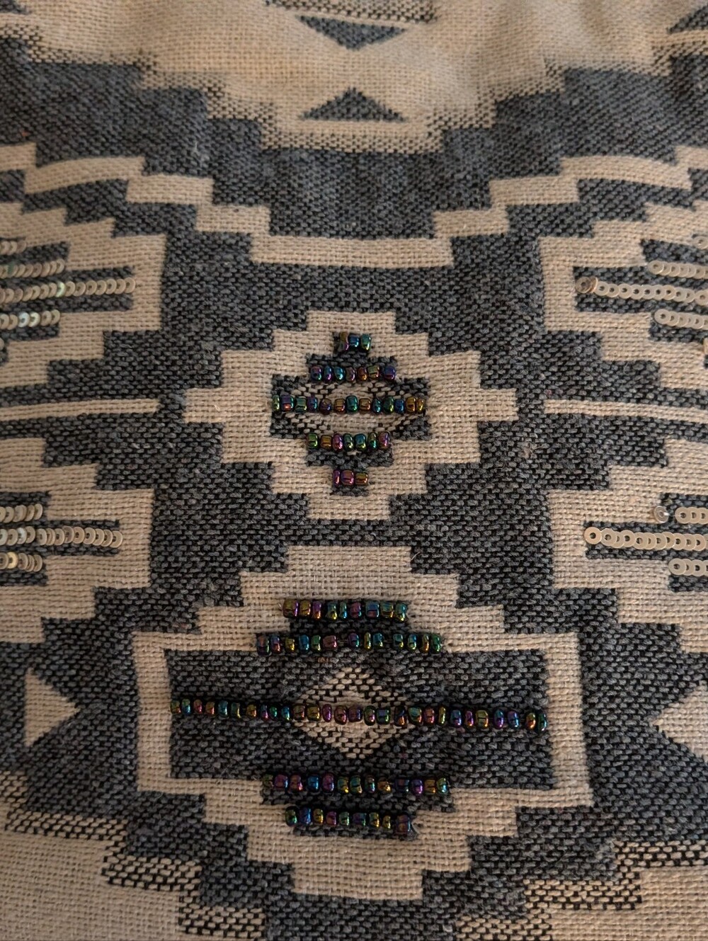 Scully Grey/White Indian Style Bag